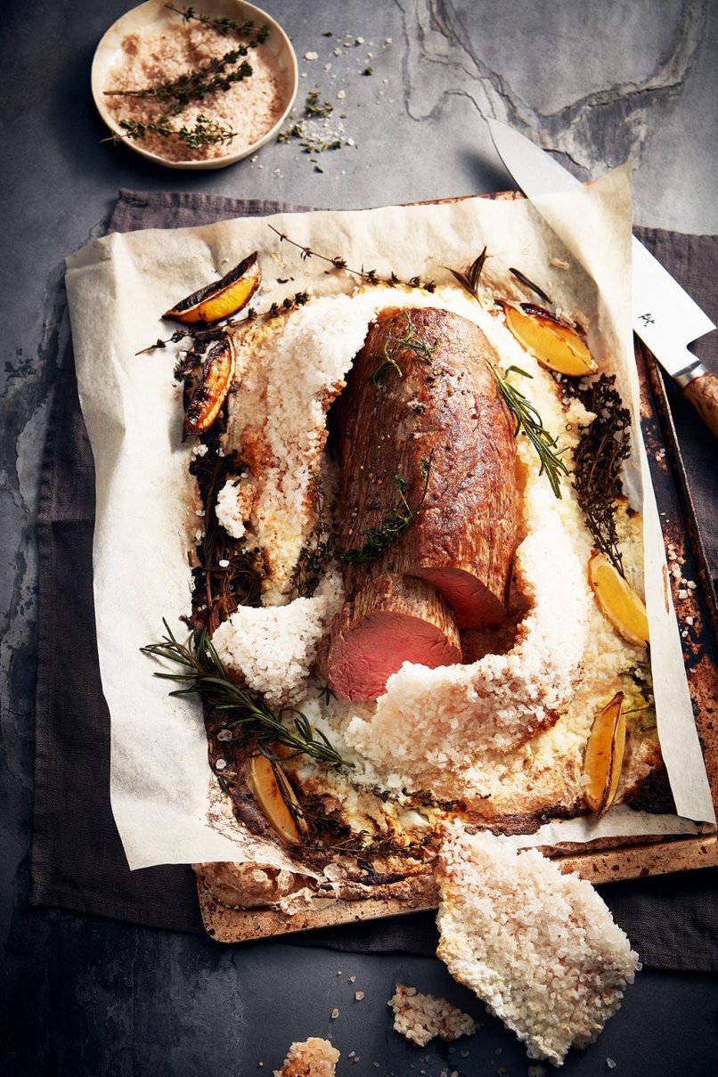 Rinderfilet aus der Salzkruste mit getrüffeltem Kartoffelpüree ...